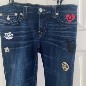 Embroidered True Religion Jeans